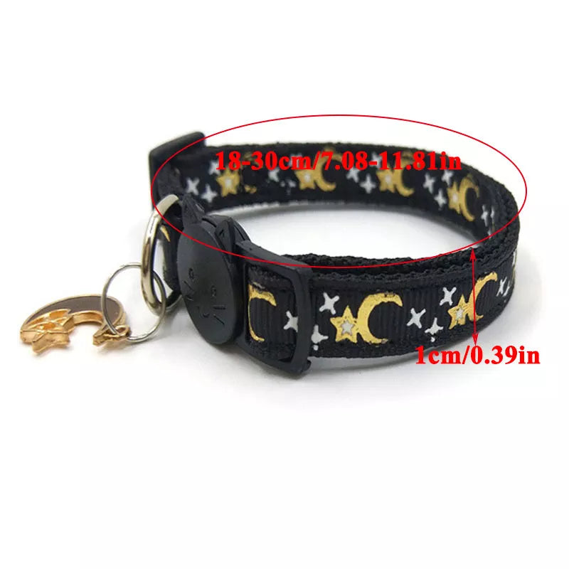 Over the Moon Breakaway Cat Collar