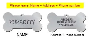 Bone Shaped Pet ID Tag