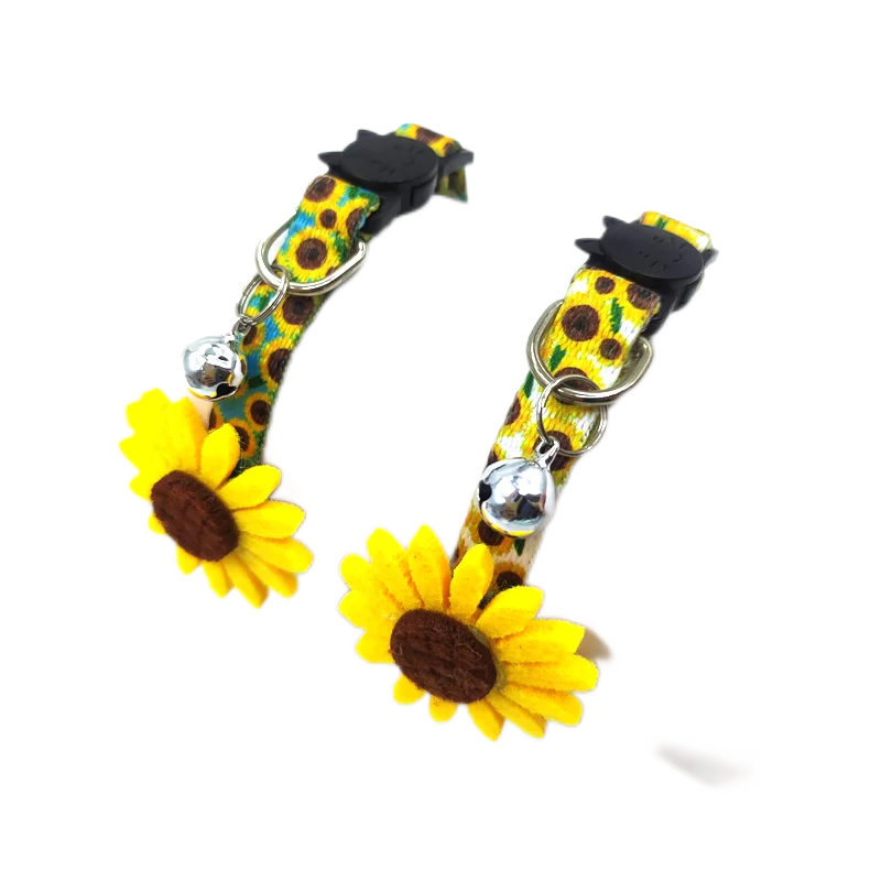 You Are My Sunshine Sunflower Breakaway Cat Collar