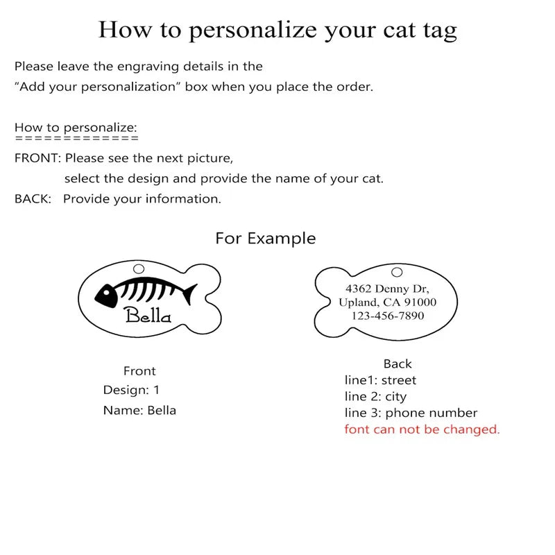 Going Finishing Cat ID Tag