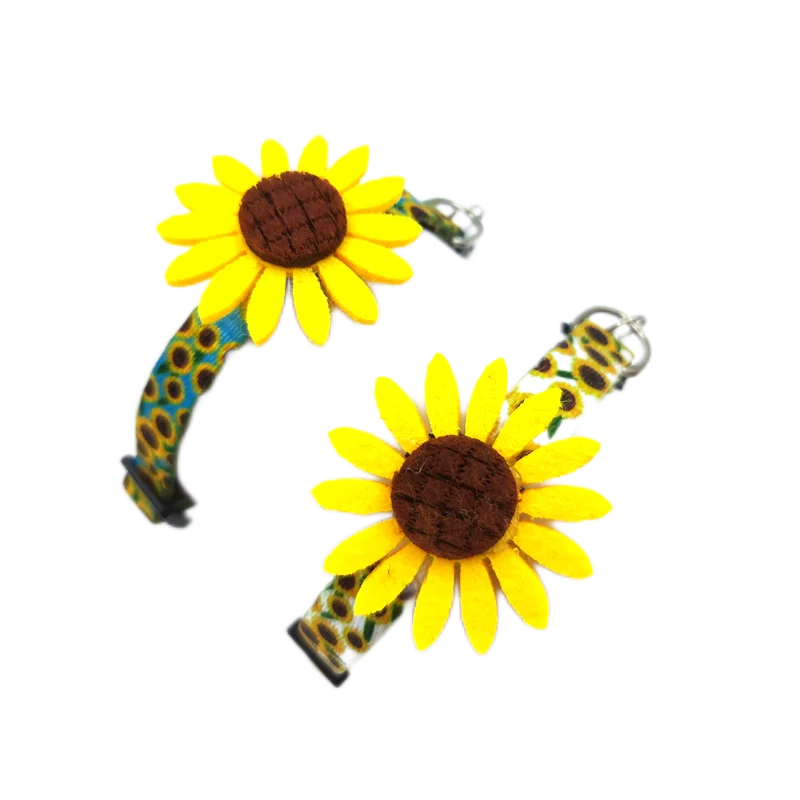 You Are My Sunshine Sunflower Breakaway Cat Collar