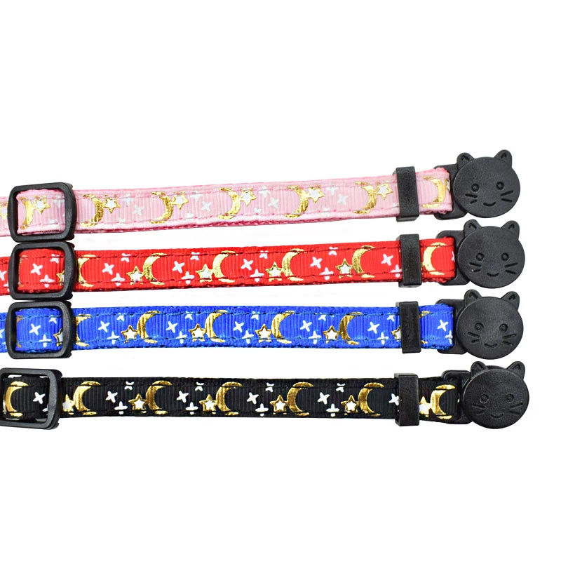 Classic Star & Moon Breakaway Cat Collar