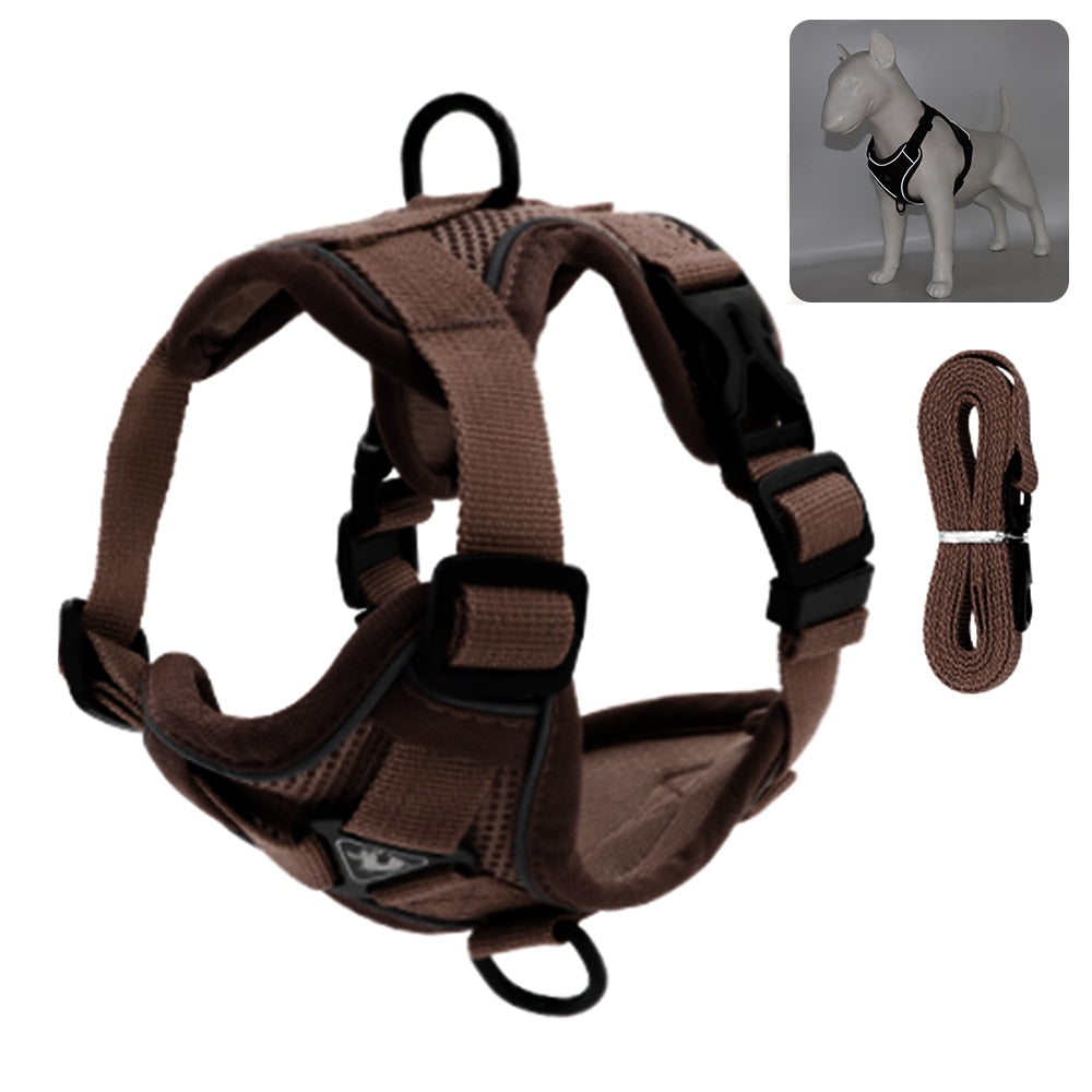 Easy Control Escape Proof Breathable Cat Harness W/ Matching Leash