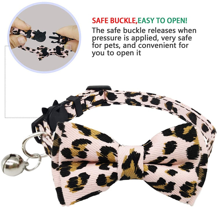 Leopard Print Breakaway Cat Collar