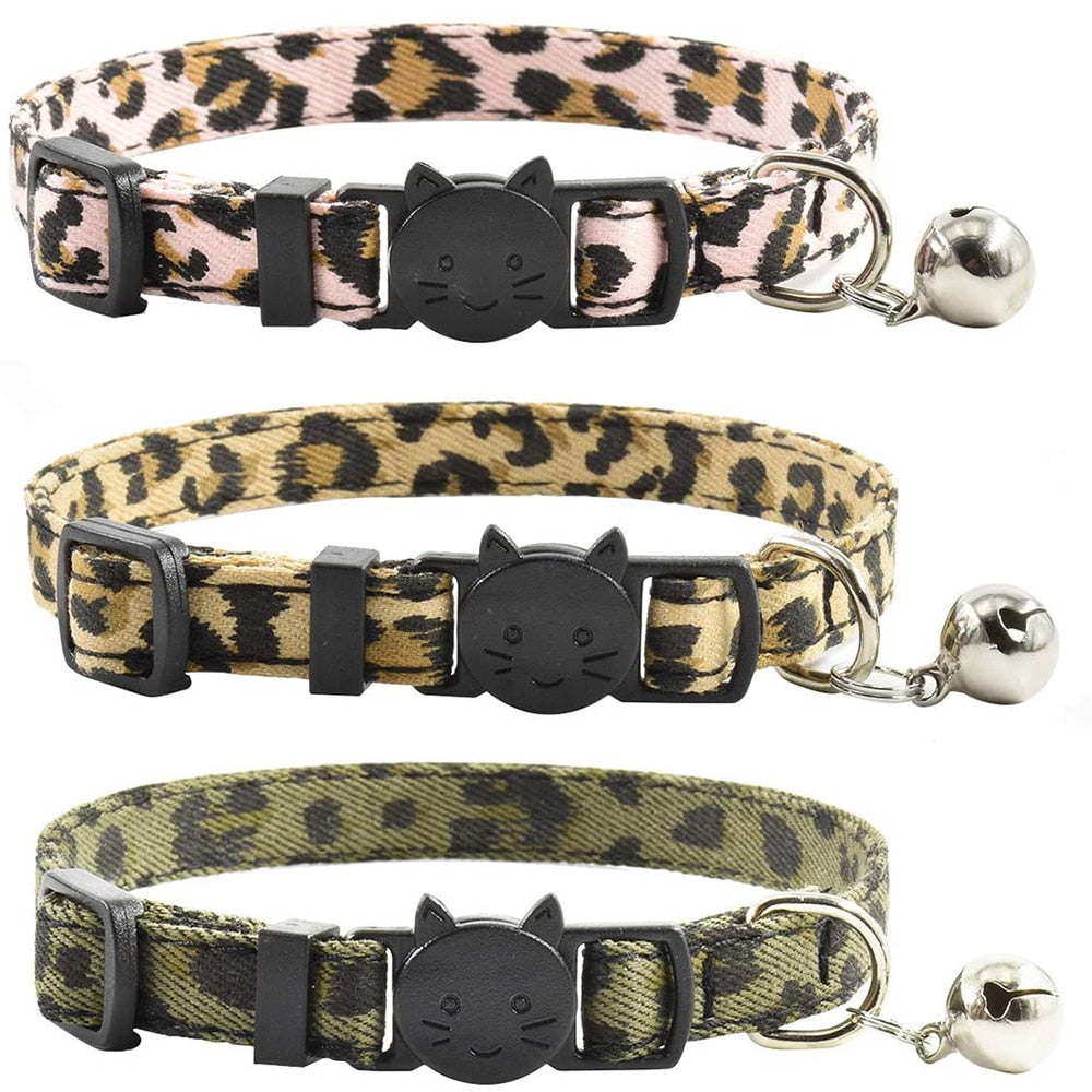 Leopard Print Breakaway Cat Collar