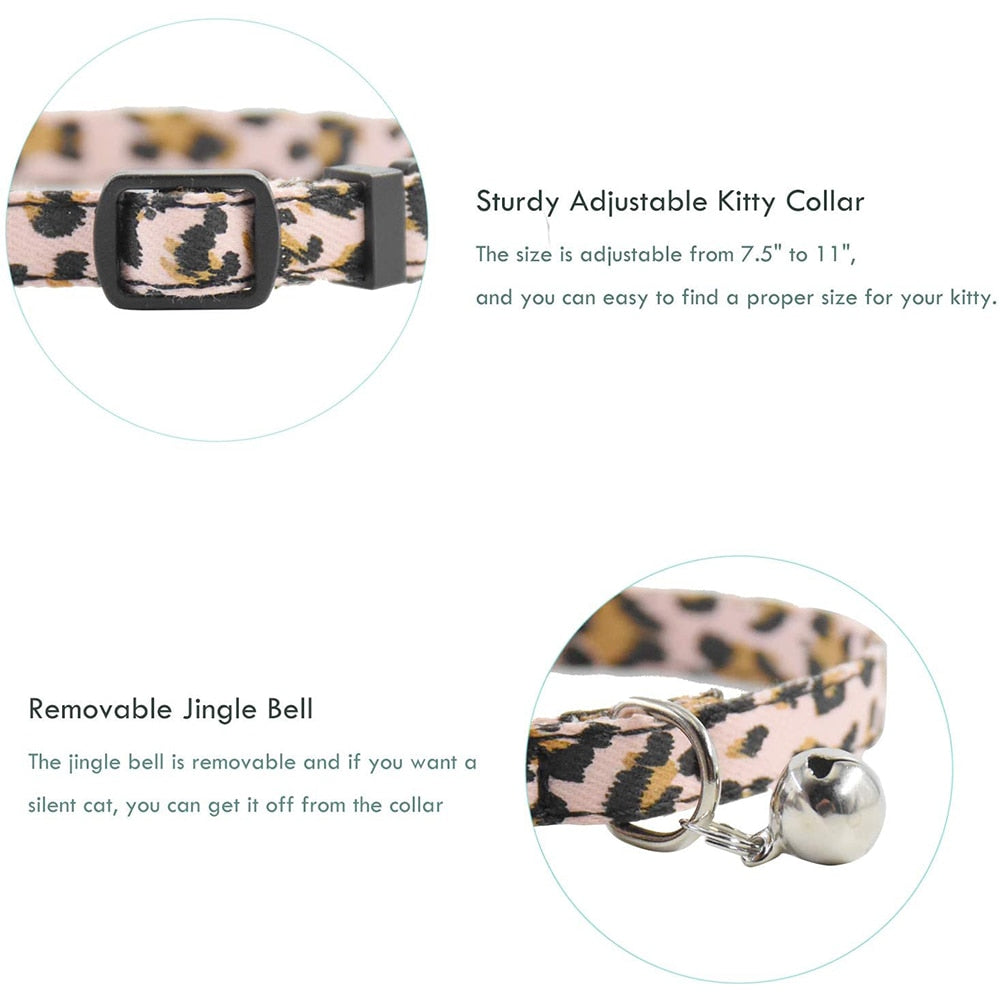 Leopard Print Breakaway Cat Collar