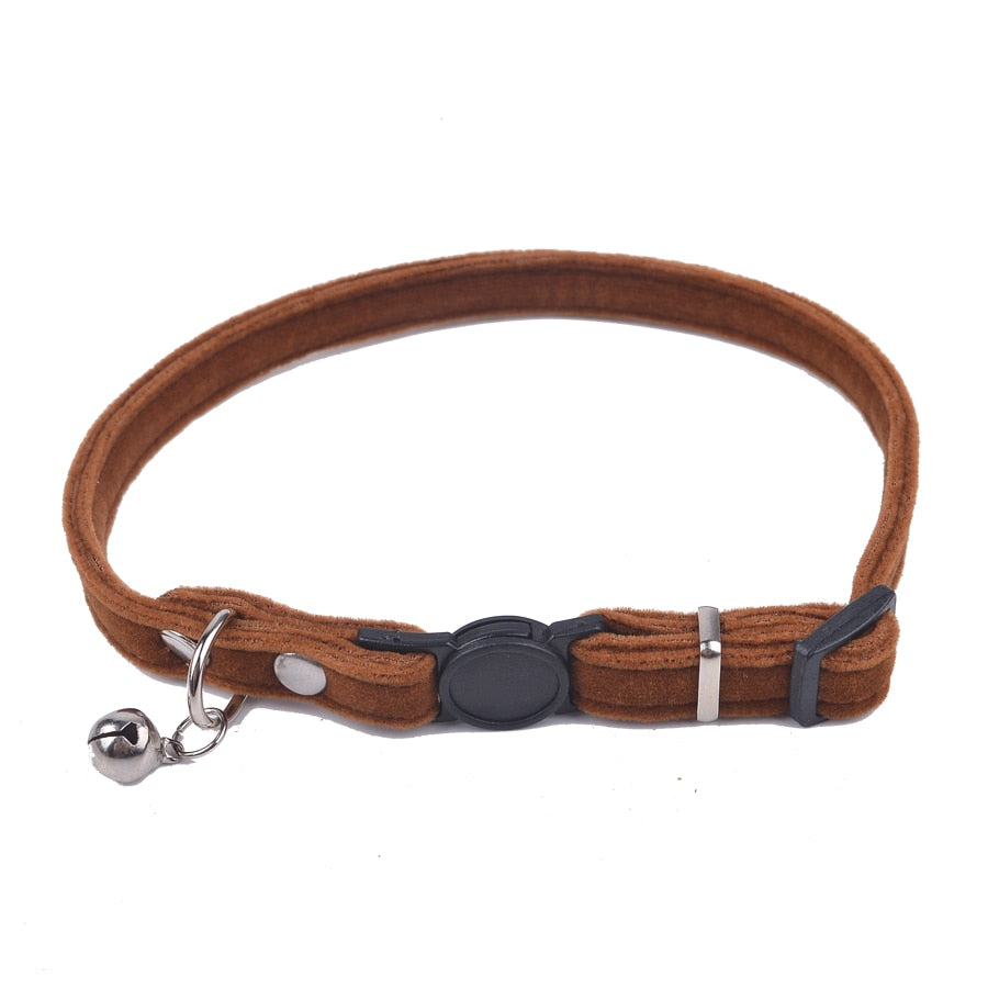 Simple Yet Purfect Suede Breakaway Cat Collar