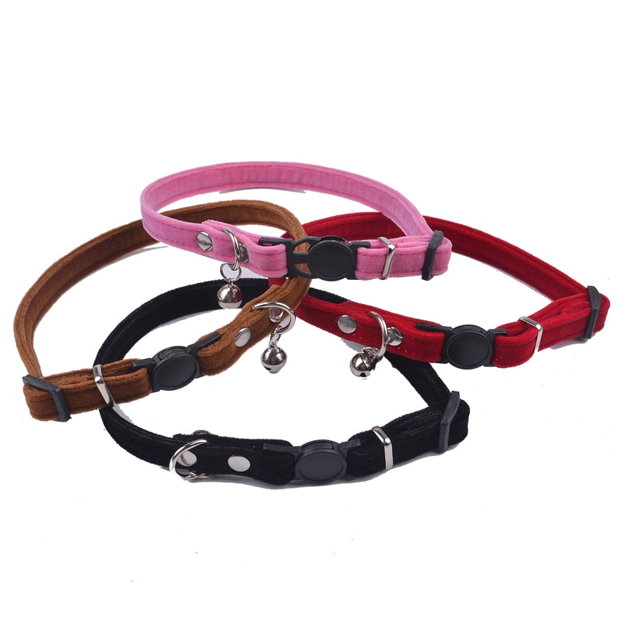 Simple Yet Purfect Suede Breakaway Cat Collar