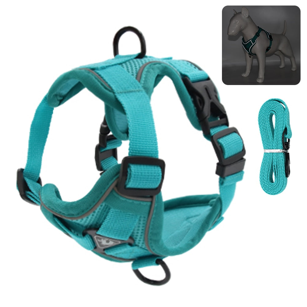 Easy Control Escape Proof Breathable Cat Harness W/ Matching Leash