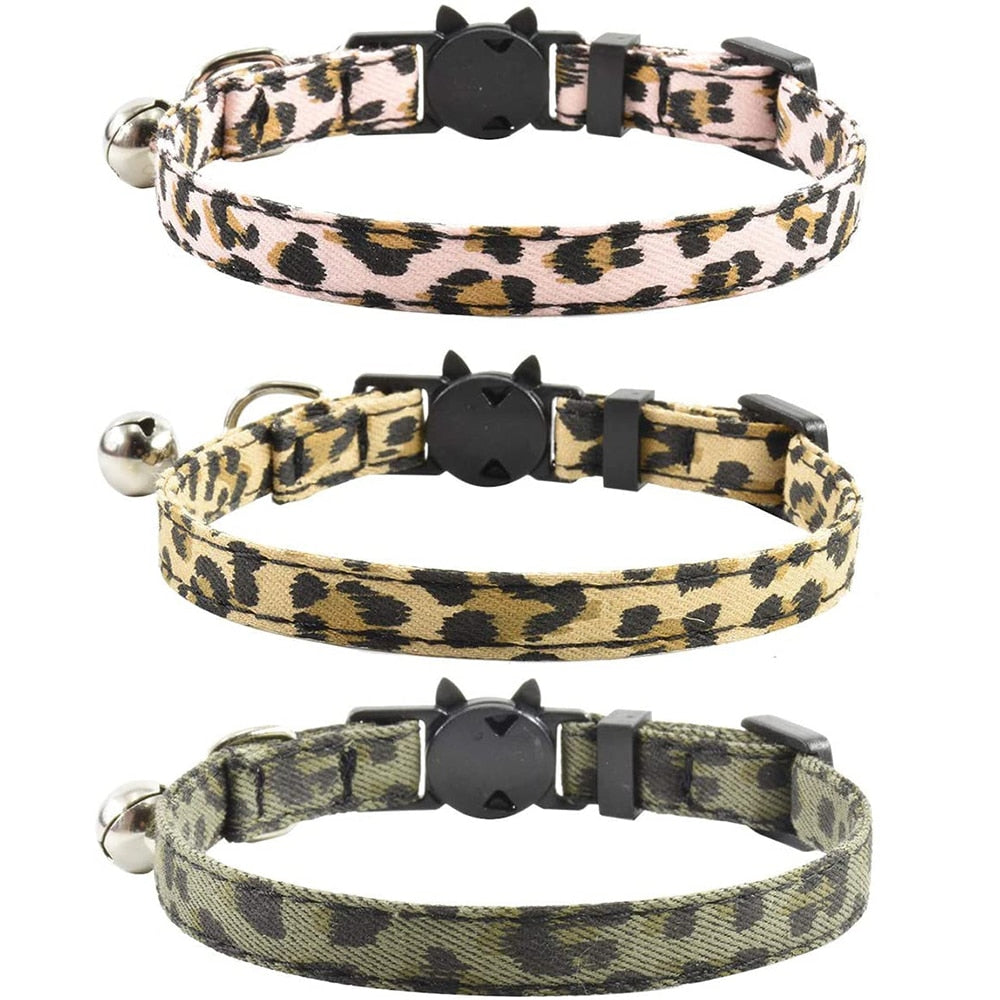 Leopard Print Breakaway Cat Collar