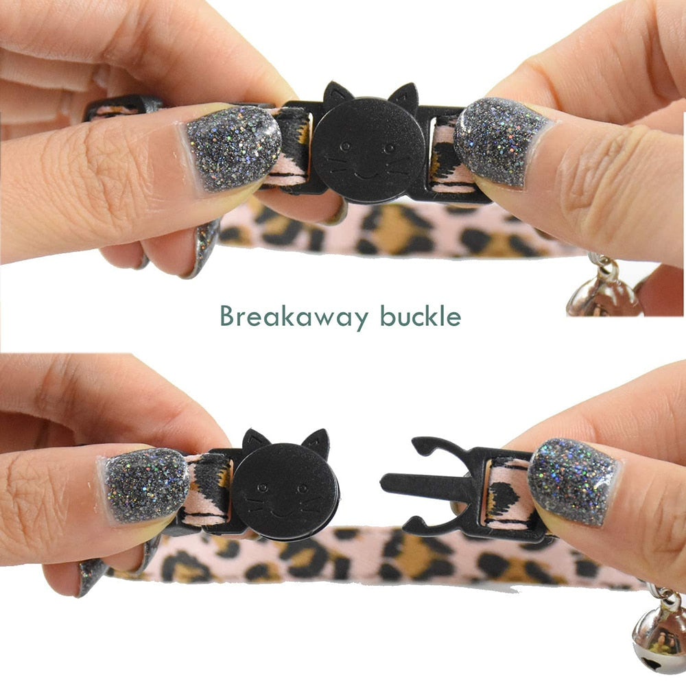 Leopard Print Breakaway Cat Collar