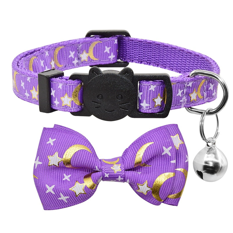 Celestial Bow Tie Cat Collar