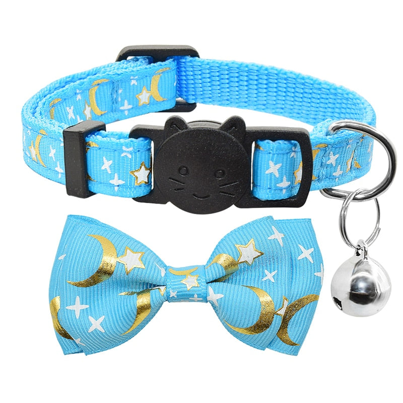 Celestial Bow Tie Cat Collar