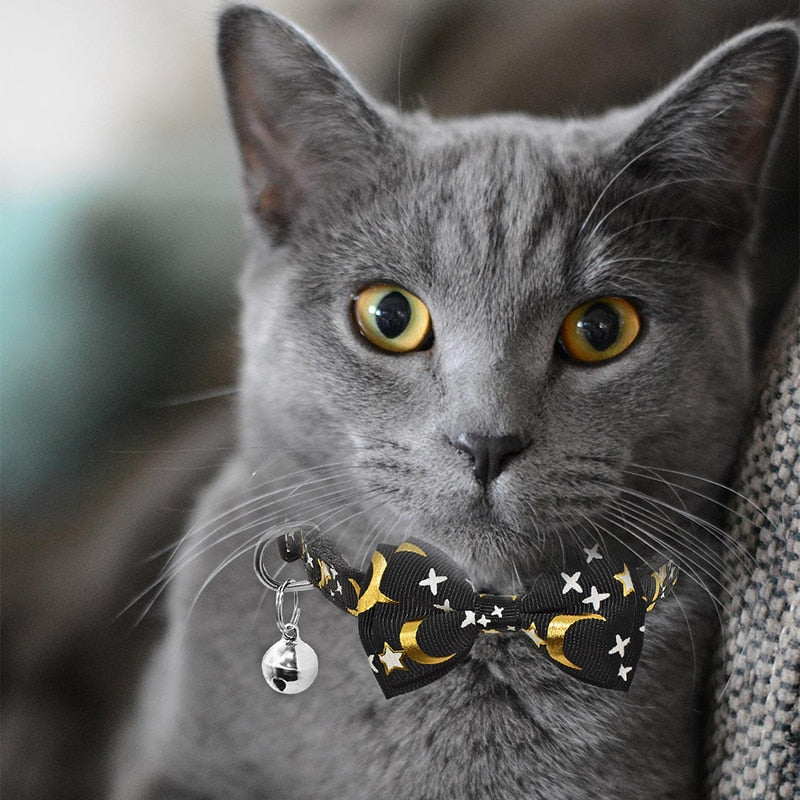 Celestial Bow Tie Cat Collar