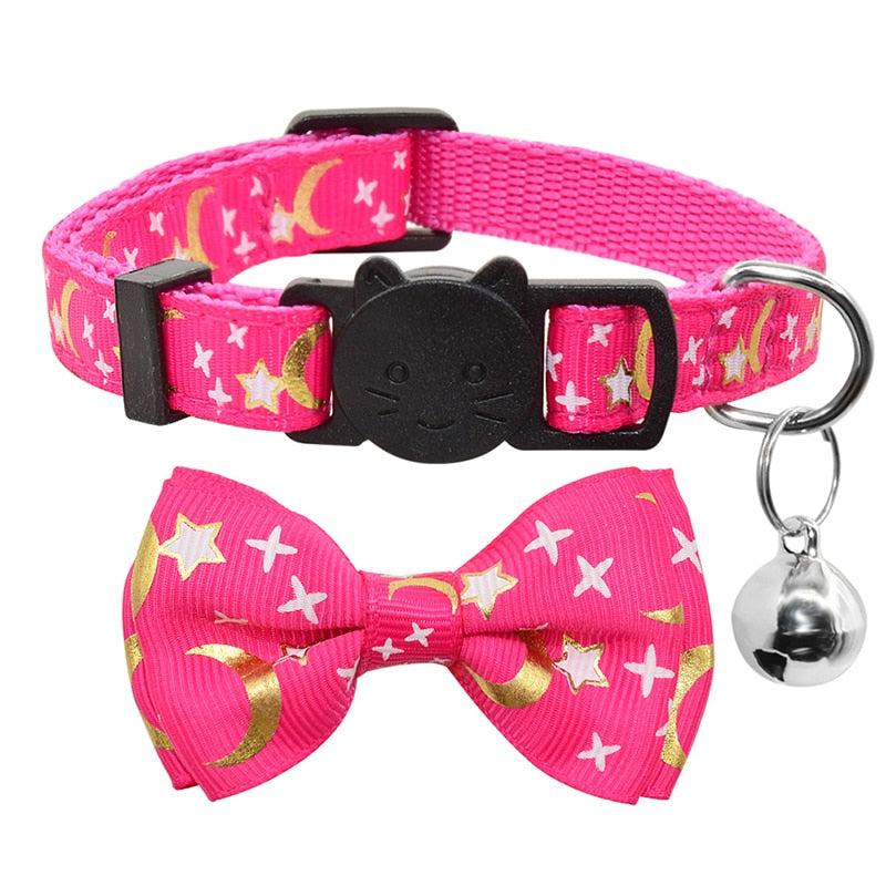 Celestial Bow Tie Cat Collar