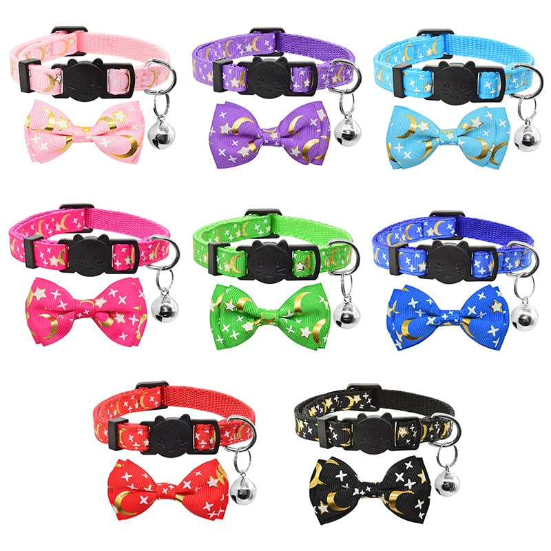 Celestial Bow Tie Cat Collar