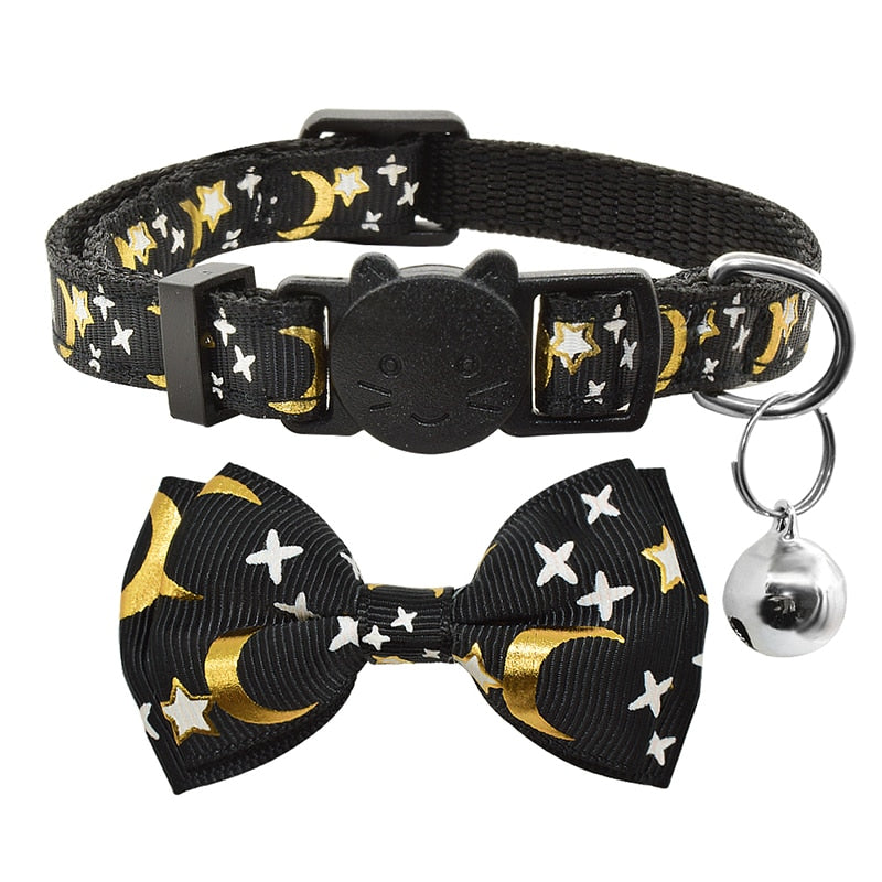 Celestial Bow Tie Cat Collar