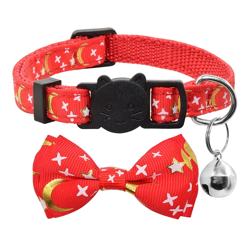 Celestial Bow Tie Cat Collar