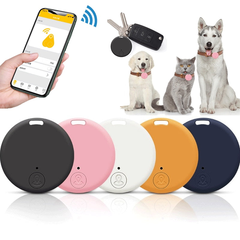 Midnight Black Bluetooth Tracker For Pets IOS Android